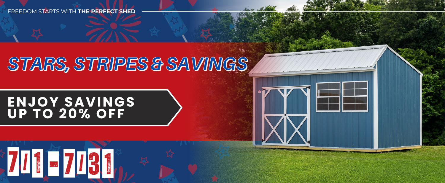 Stars, Stripes and Savings — up to 20% off, July 1-31